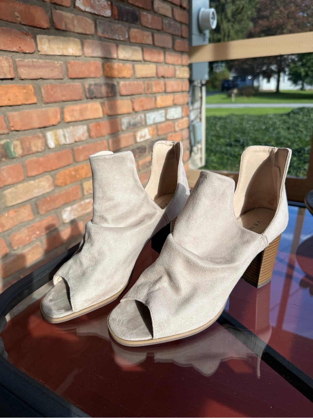 Venus Peep Toe Ankle Booties